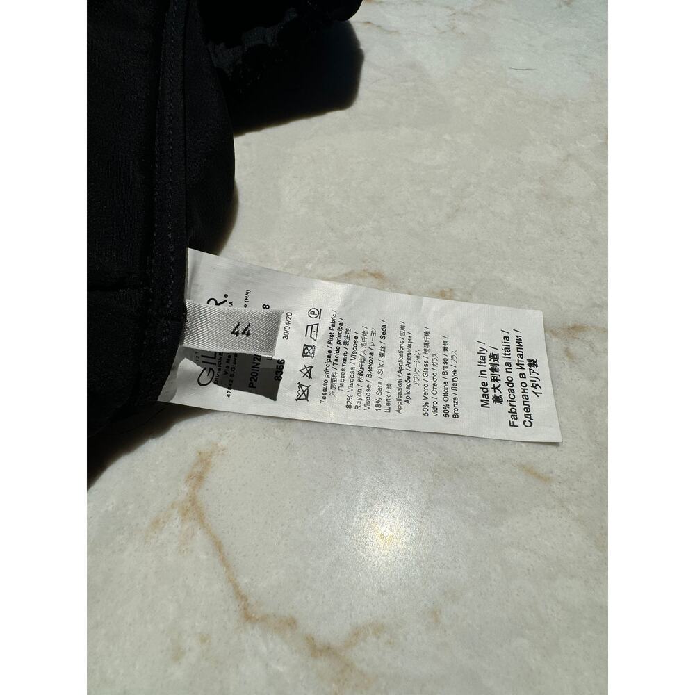 $631 No21 Velvet Track Pants with Swarovski Crystals Stripe Euro 44 / Large NWT - Picture 6 of 7